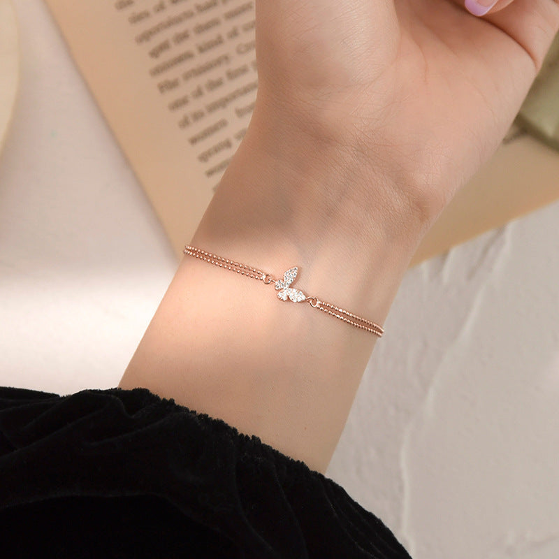 Wholesale Love Tassel Zircon Bracelet